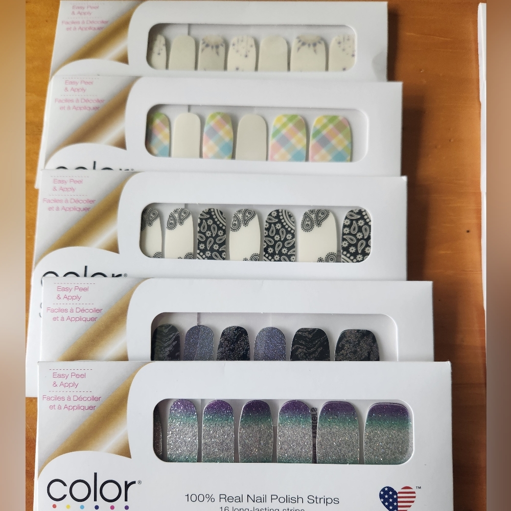 Color Street Nail Strips Bundle Lot 5 sets